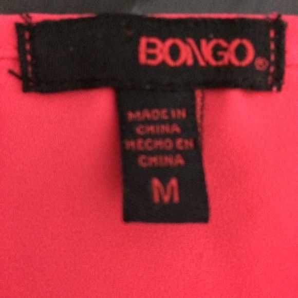 Bongo Womens Medium 100% Polyester Tank Top Cami - Picture 5 of 8